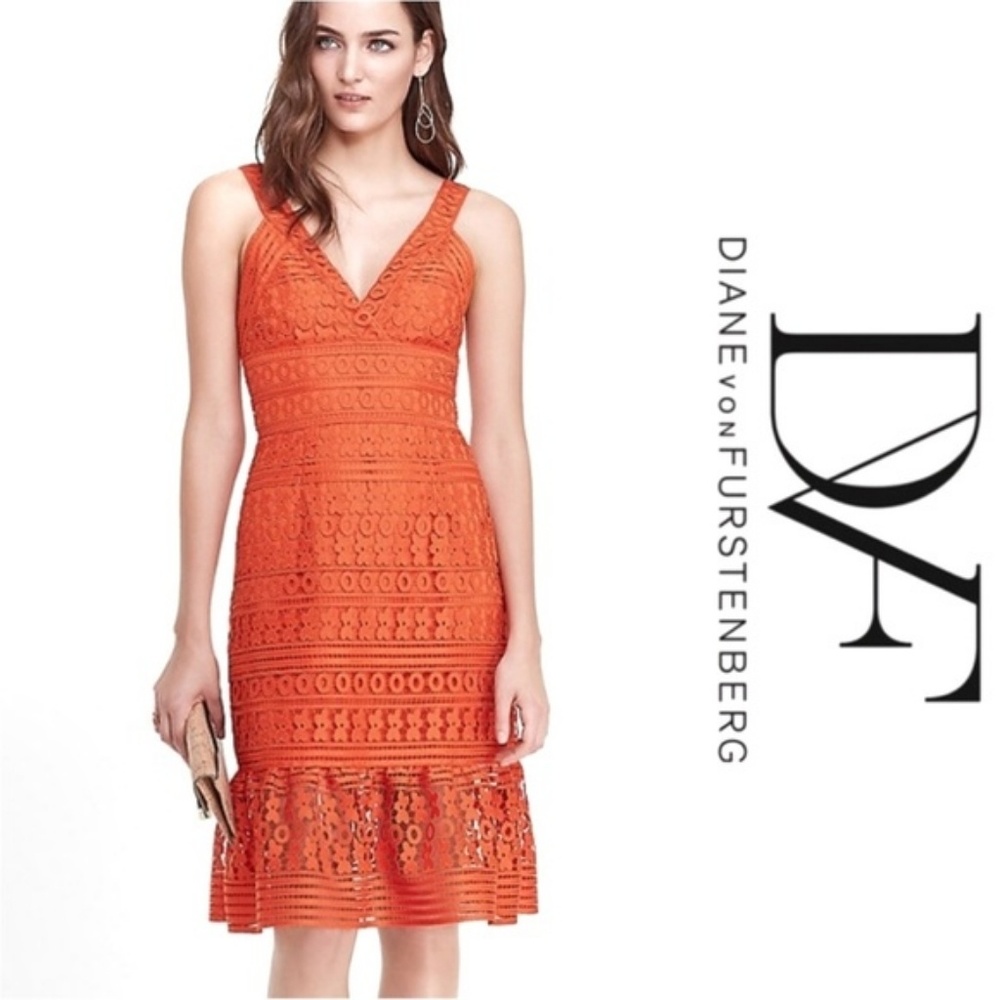 ๐ฅ๐ DVF | Lace Overly Midi Sundress NWT